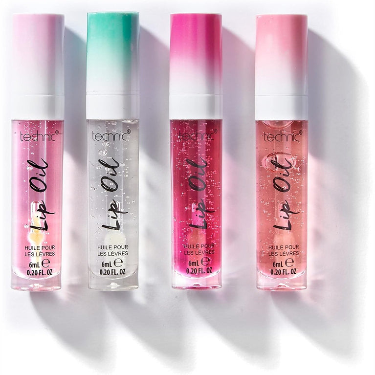 Technic Cherry Flavoured Lip Oil - Non-Sticky, Hydrating, and Glossy Finish for Plump and Smooth Lips