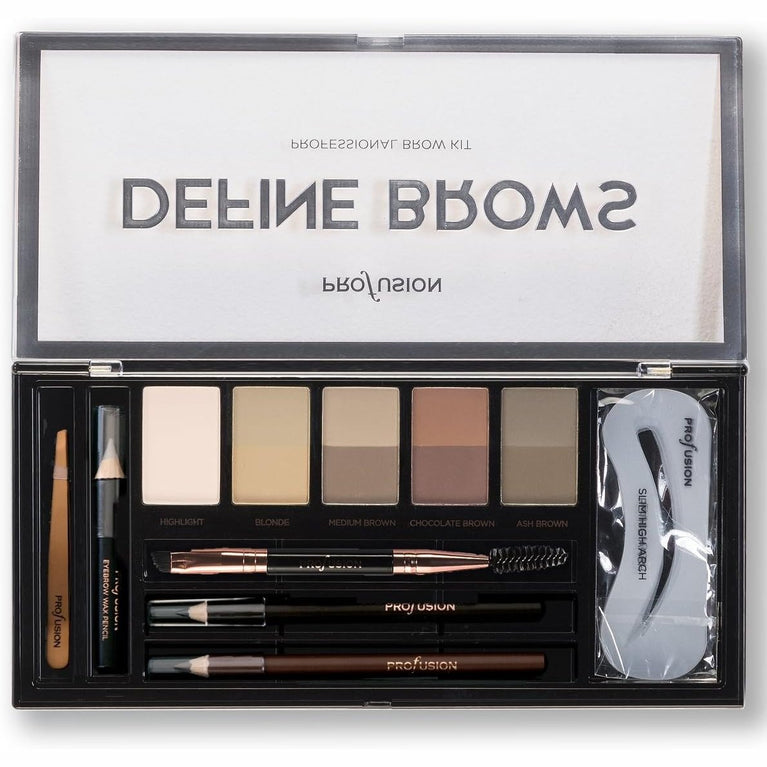 Profusion Cosmetics Ultimate Eyebrow Defining and Styling Professional Kit