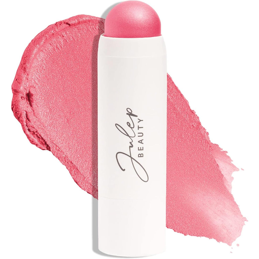 Julep 2-in-1 Blush and Cheek Makeup Stick in Peony Pink - Blendable, Buildable, and Brush-Free