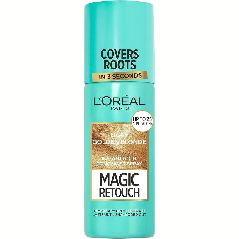 L'Oréal Magic Retouch Instant Root Concealer Spray, Ideal For Touching Up Grey Root Regrowth, 75 Ml, Colour: Light Golden Blonde