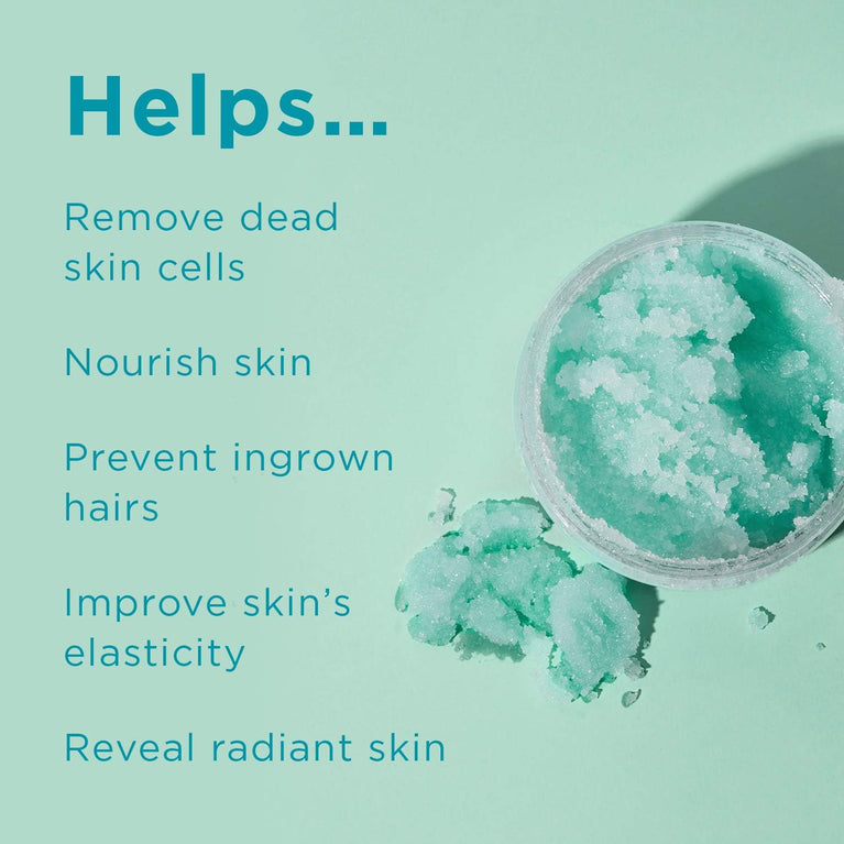 Dead Sea Salt Body Scrub with Mango & Kiwi - Organic Exfoliating Salt Scrub