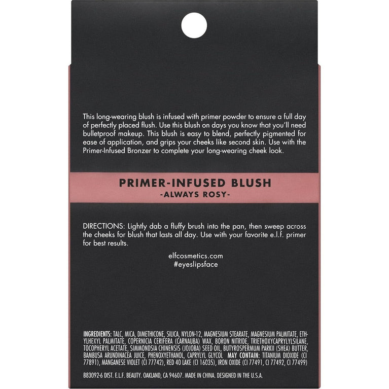 Bold & Beautiful All-Day Matte Blush with Enhanced Primer, 10g - Always Rosy