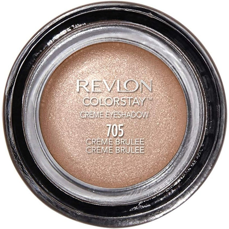 Revlon Blendable Longwear Creme Eye Shadow with Built-in Brush, Matte & Shimmer Finishes in Champagne, Crème Brulee (705)