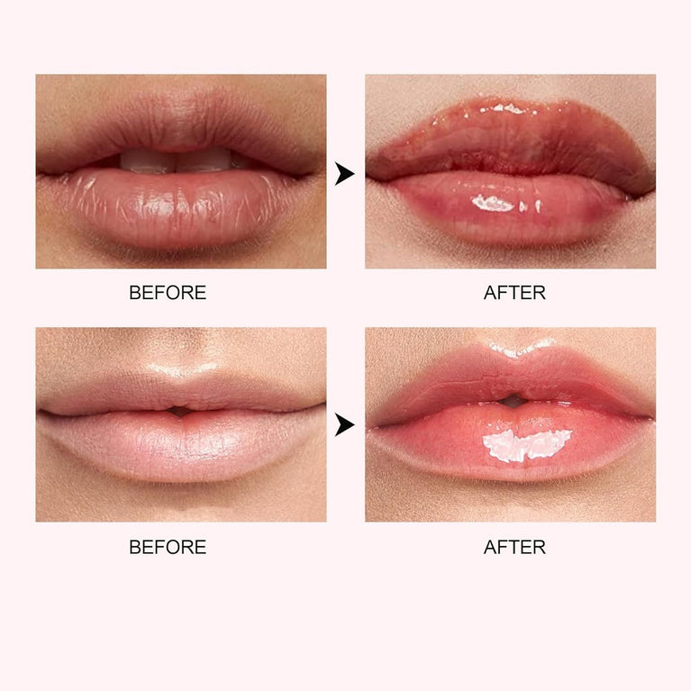 Chili Infused Lip Volumizer Gloss - Hydrating Tinted Lip Balm & Liquid Lipstick, Instant Lip Plumper with Day & Night Moisturizing Repair (Shade 02#)