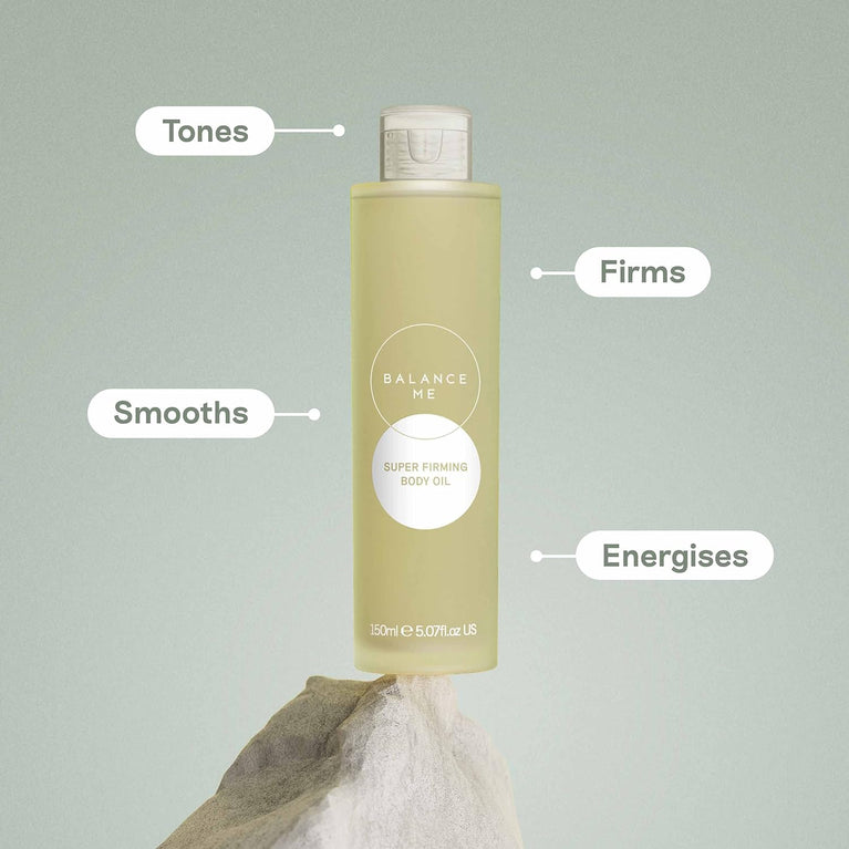 Firming Body Oil with Geranium & Juniper - Cellulite Targeting Moisturiser - Vegan Formula - Made In UK - 150ml