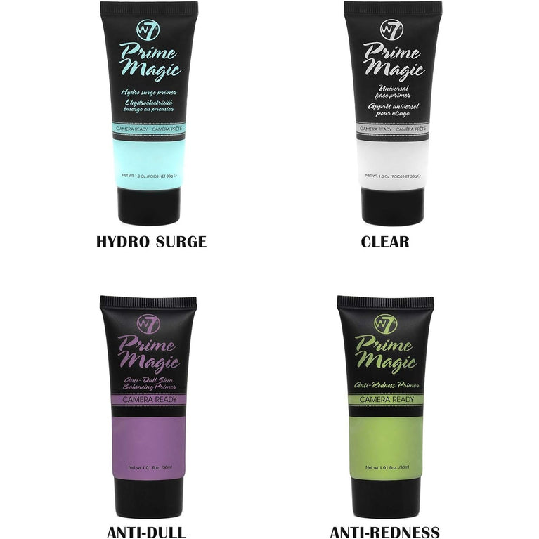 W7 Pore-Minimizing Clear Makeup Primer - Long-Lasting Vegan Formula for Perfect Skin