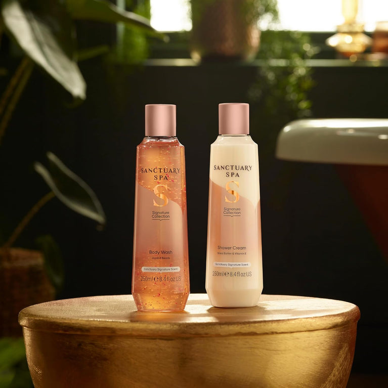 Sanctuary Spa Shower Cream: Luxurious Vegan Body Wash with Shea Butter and Vitamin E, 250 ml