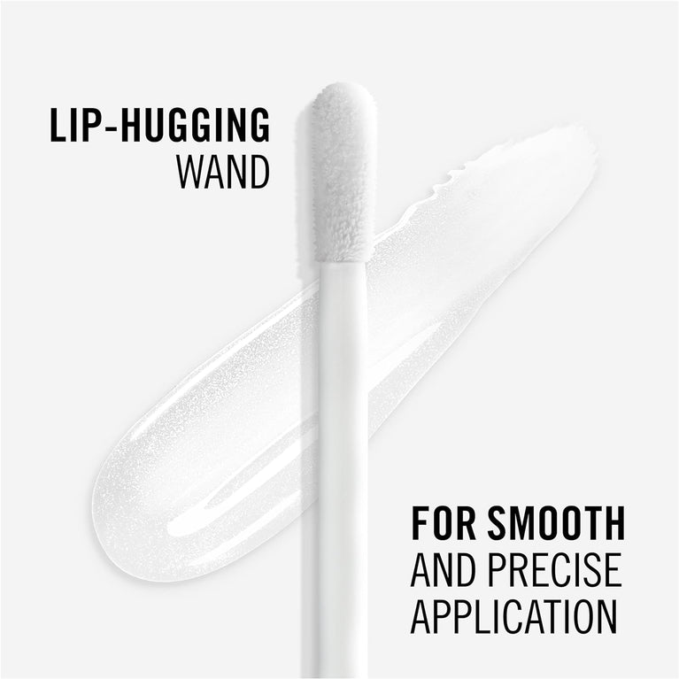 Rimmel London Argan Oil Enriched Lip Gloss, Long-Lasting Crystal Clear, 6.5 ml