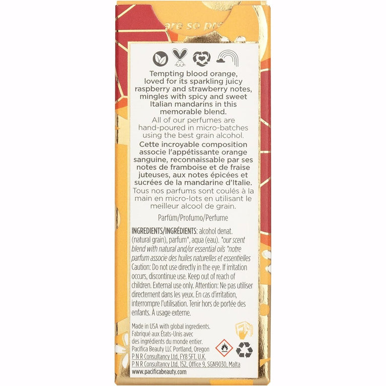 Pacifica Tuscan Blood Orange Spray Perfume 29ml - Fruity and Refreshing Fragrance
