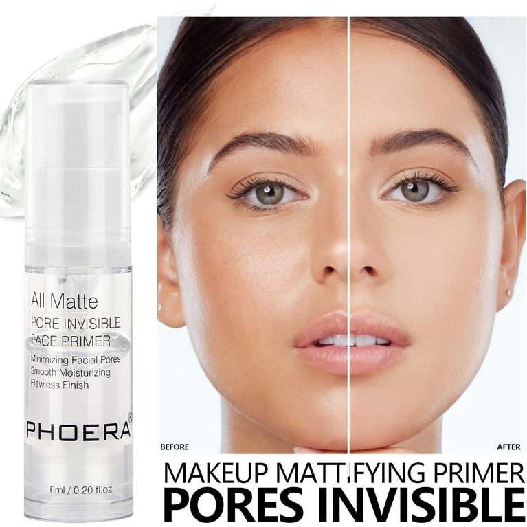 DETVFO PHOERA Protective Pore Primer: UV Shielding Makeup Base with Long-Lasting Matte Finish