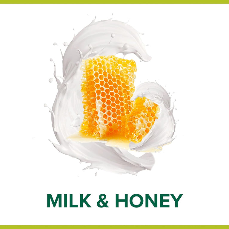 Palmolive Naturals Milk and Honey Shower Cream, 4-Pack of 750ml Pump Bottles