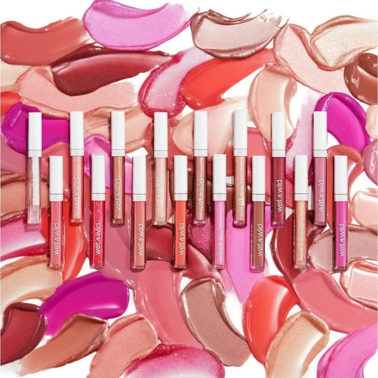 Wet 'n' Wild Extra-Glossy Vegan Lip Gloss with Hyaluronic Acid and Collagen - Mega Slicks in Snuggle Sesh
