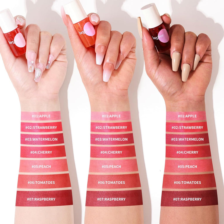 Bayfree All-Day Wear Lip Tint Kit - Waterproof, Non-Sticky Lip Stain with Matte Finish and Nourishing Ingredients (Juicy)