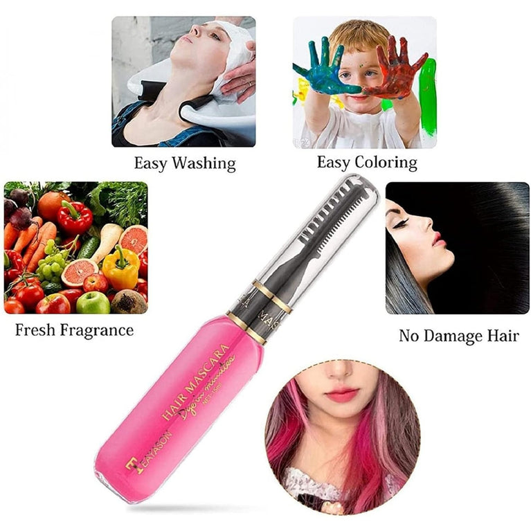 5PCS Coloured Hair Spray Wash Out Kids,Pink Hair Dye,Blue Hair Spray Colour For Kids,Pink Hair Spray Wash Out,Hair Mascara, Kids Hair Dye Pray,Colour Hair Sprays Kids Wash Out,Wash In Hair Colour