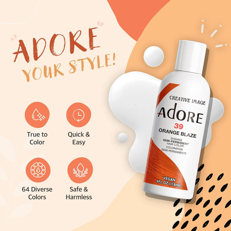 Adore Illuminating Semi Permanent Hair Dye, Crystal Clear 10