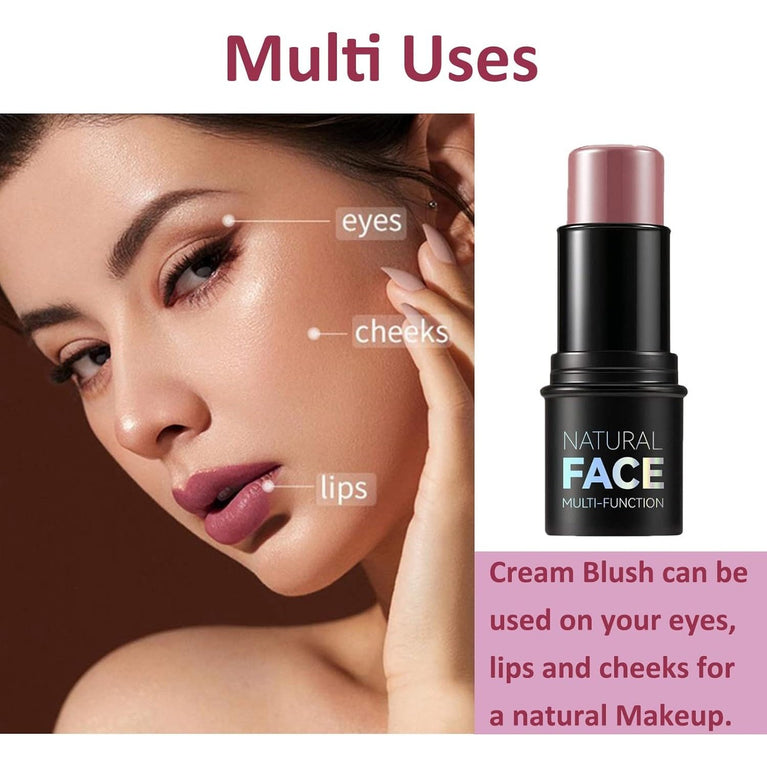 Ultimate 3-in-1 Cream Contour Beauty Wands with Waterproof Blush and Highlighter Sticks