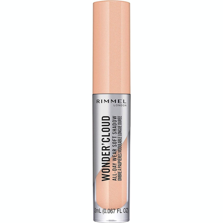 Rimmel London Wonder'Cloud Chilled Peach Liquid Eyeshadow with Built-in Primer