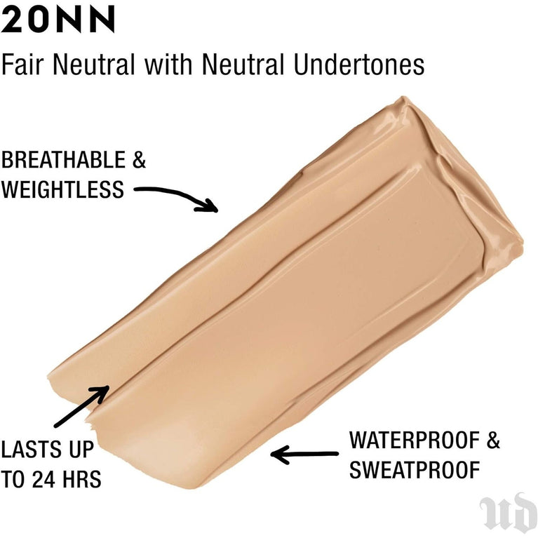 Urban Decay 24-Hour Wear Vegan Liquid Foundation - Medium Coverage with Matte Finish