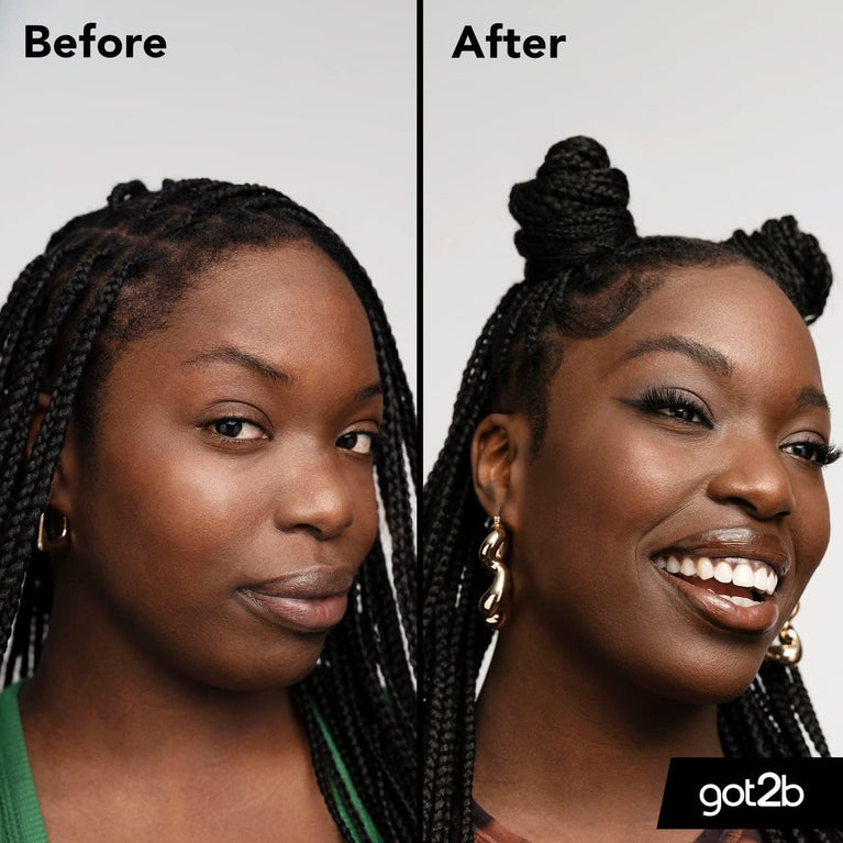 got2b Eyebrow & Edges 2 in 1 Wand Gel - Vegan, Non-Sticky, 72hr Super Hold, Free From Silicones and Alcohol, 16 ml
