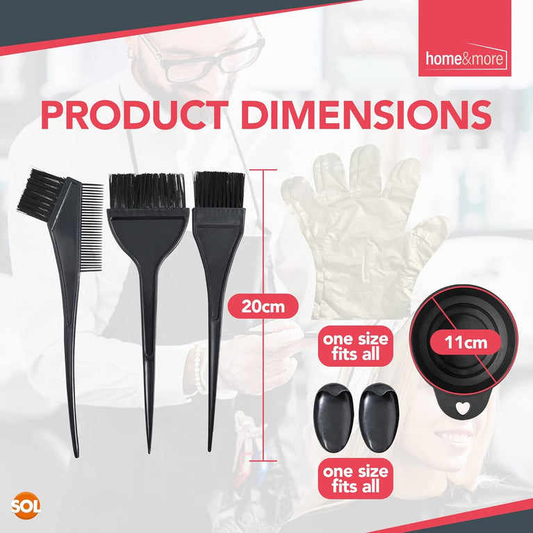 7-Piece Hair Coloring Bowl and Brush Set for Professional Results at Home