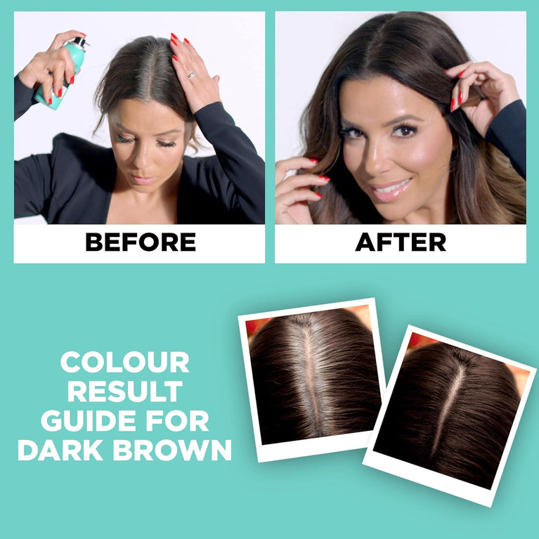 L'Oréal Magic Retouch Instant Root Concealer Spray, Ideal for Touching Up Grey Root Regrowth, Colour: Dark Brown, 150ml