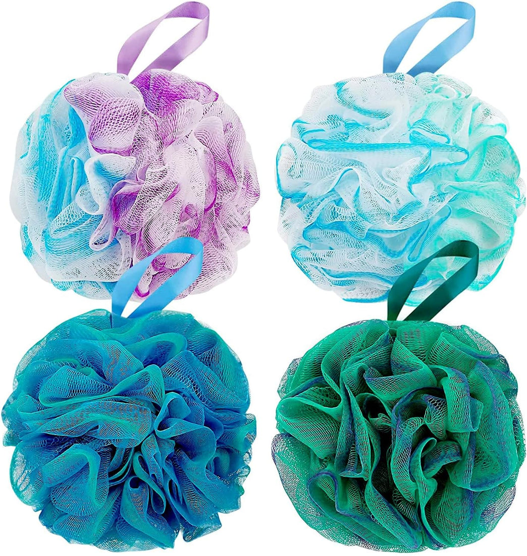 Luxurious DadyMart Bath Shower Loofah Sponge Set for Men and Women - Set of 4