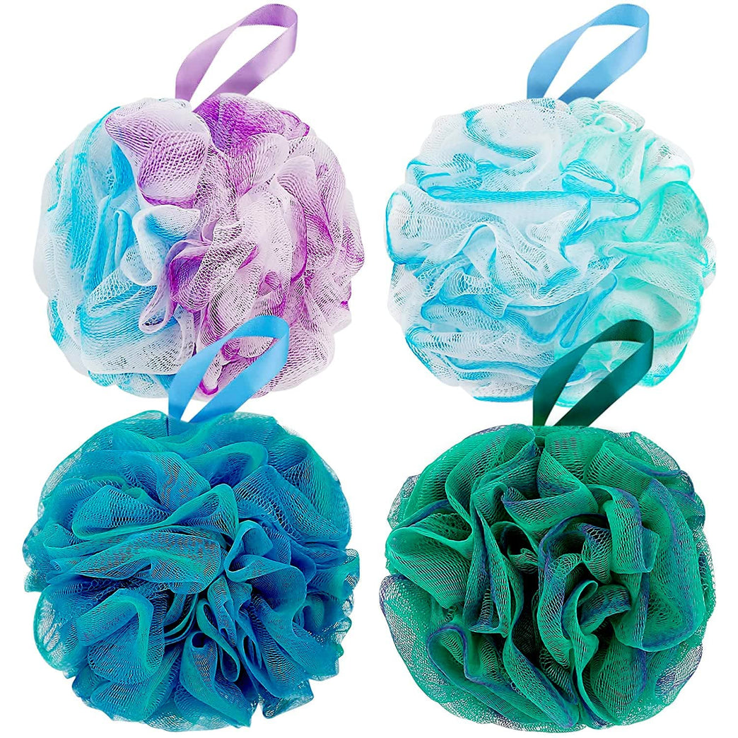 Luxurious DadyMart Bath Shower Loofah Sponge Set for Men and Women - Set of 4