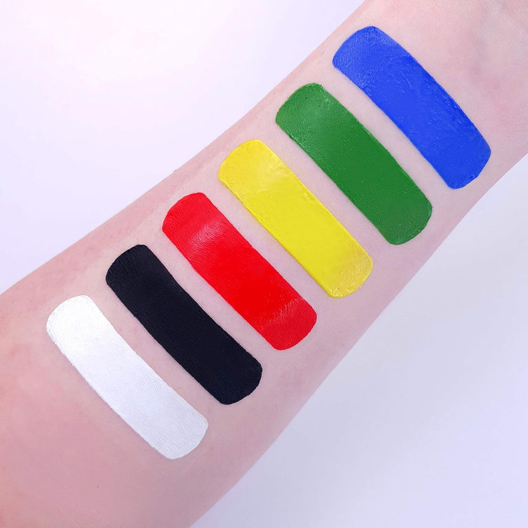 Moon Creations Ultimate Face & Body Paint Set - Long Lasting, Ready-to-Use, Non-Flake Paints - Perfect for Kids, Adults, Festivals, Fancy Dress, Halloween & More - Cruelty-Free, UK Made, 12ml Tubes