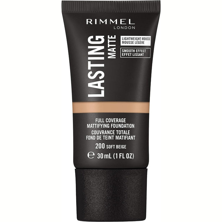 Rimmel Soft Beige Full Coverage Foundation with Lasting Matte Finish