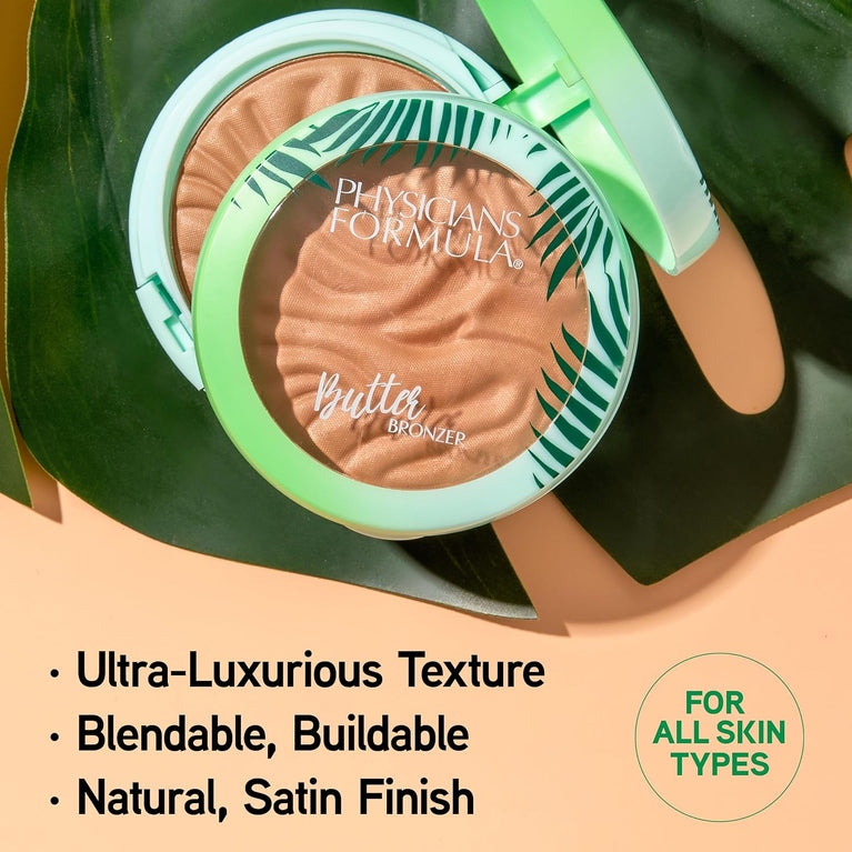 Physicians Formula - Amazonian Butter-Infused Deep Bronzer for Radiant Brazilian Goddess Glow - Nourishing and Hydrating Skin Finish Bronzer