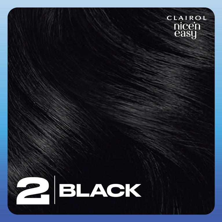 Clairol Nice'n Easy Crème Black Hair Dye - Salon Blend with Oil Infusion