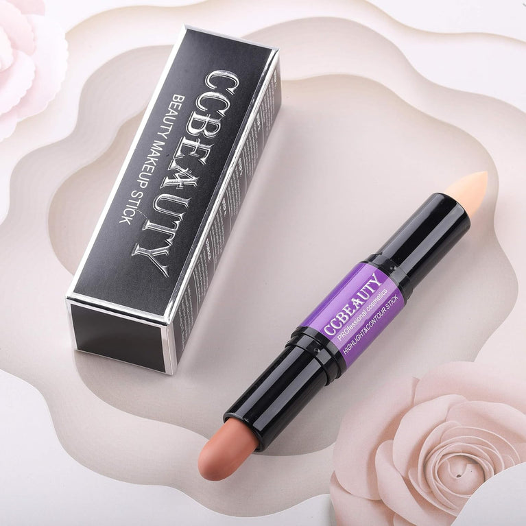 CCbeauty Dual-Action Contour and Highlight Makeup Stick with Vitamin E Enrichment