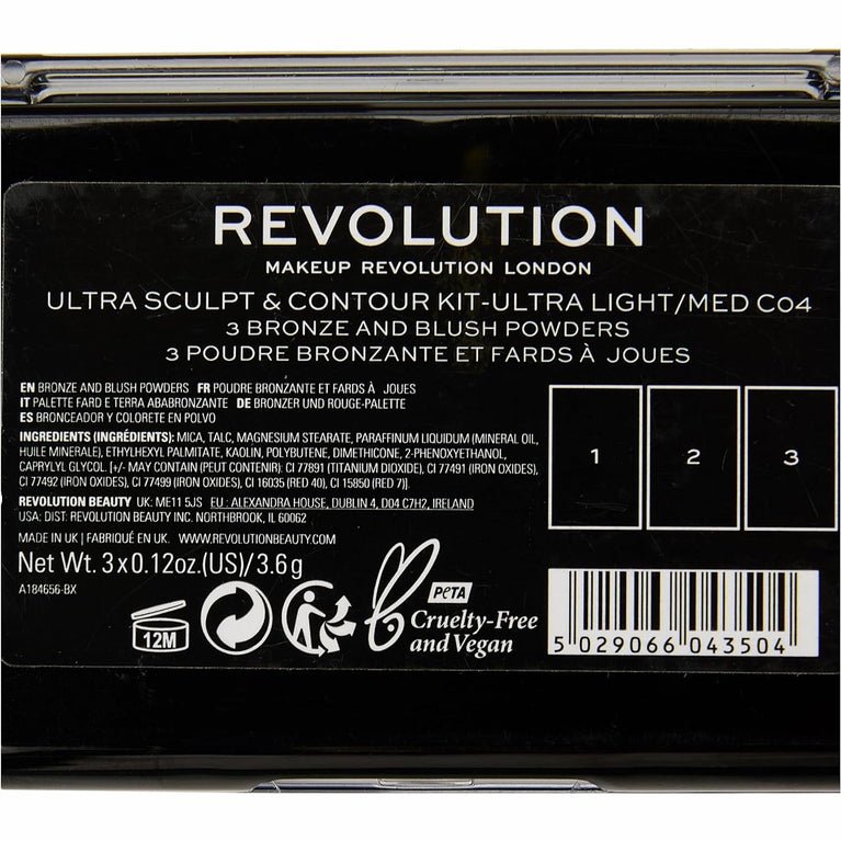 Makeup Revolution's Triple Powder Contouring Palette - Ethically Conscious Vegan-Friendly