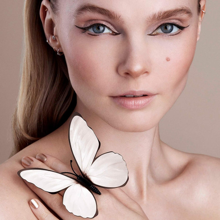 Stila 24-Hour Wear Smooth Glide Liquid Eye Liner Pen, Dual-Ended, No Smudge or Transfer - Dark Brown