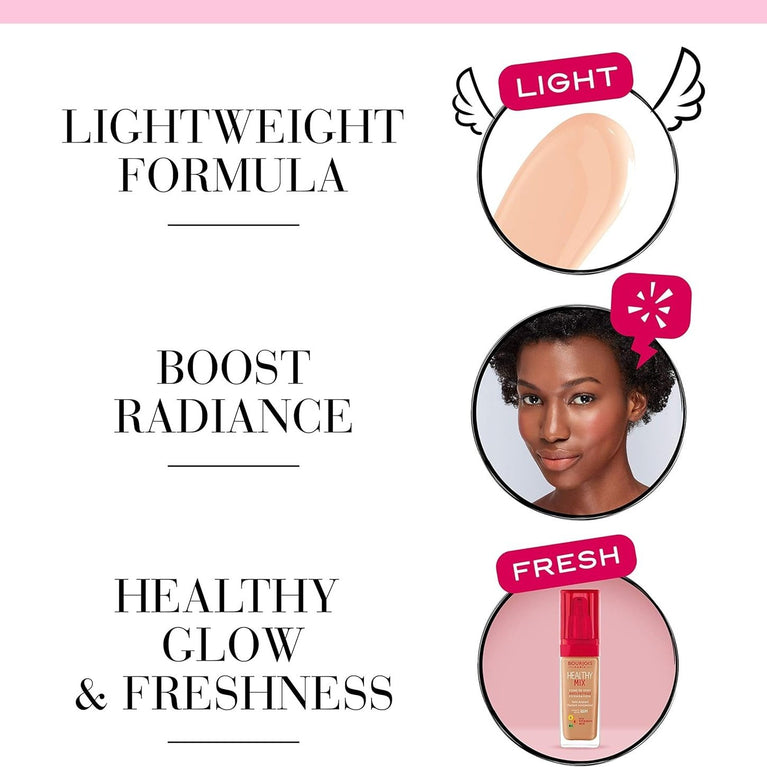 Bourjois 24-Hour Hydrating BB Cream in 01 Light, 30ml: For Flawless & Radiant Complexion