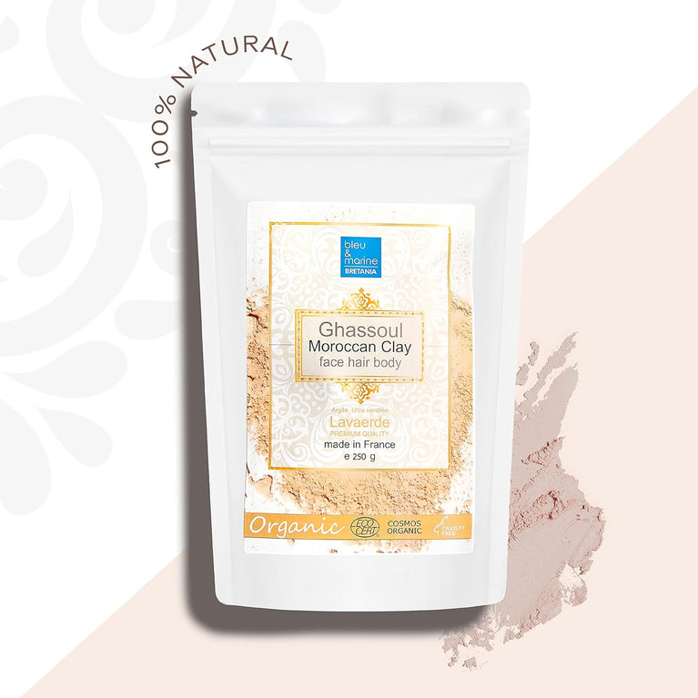 100% Natural Organic Ghassoul Moroccan Skin and Hair Care Set