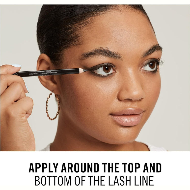 Rimmel London Pure White Khol Eyeliner, 1.2g - Soft, Blendable, and Long-lasting