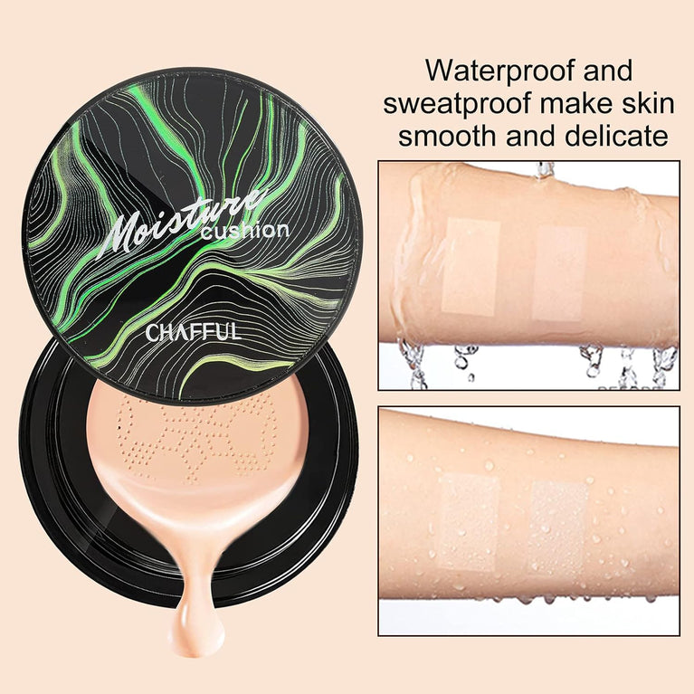 Brightening Mushroom CC Cream with Hydrating Formula and Precision Sponge