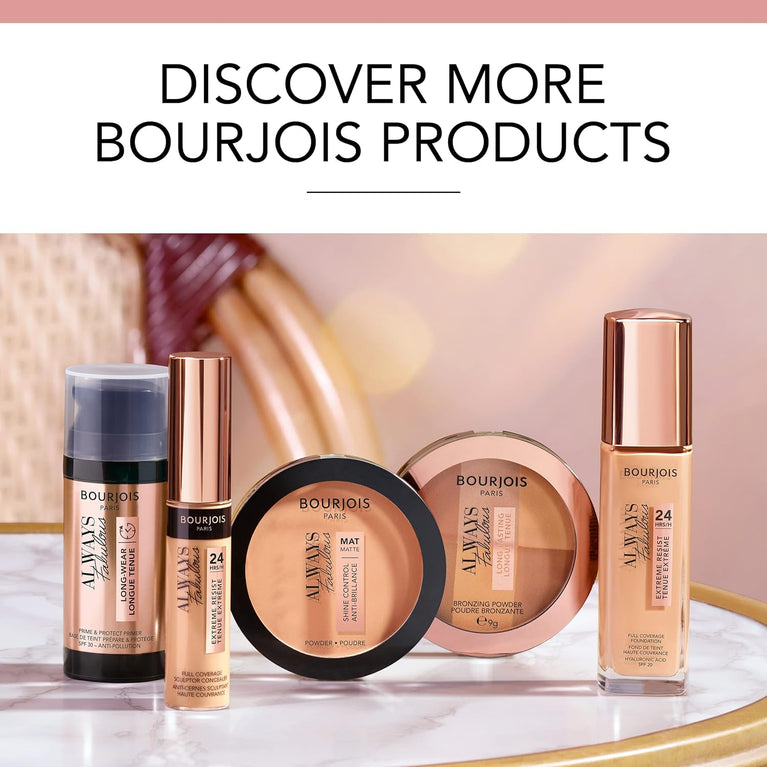 Bourjois Always Fabulous Medium Shade Bronzer - Long-Lasting, Sun-Kissed Glow, 9g