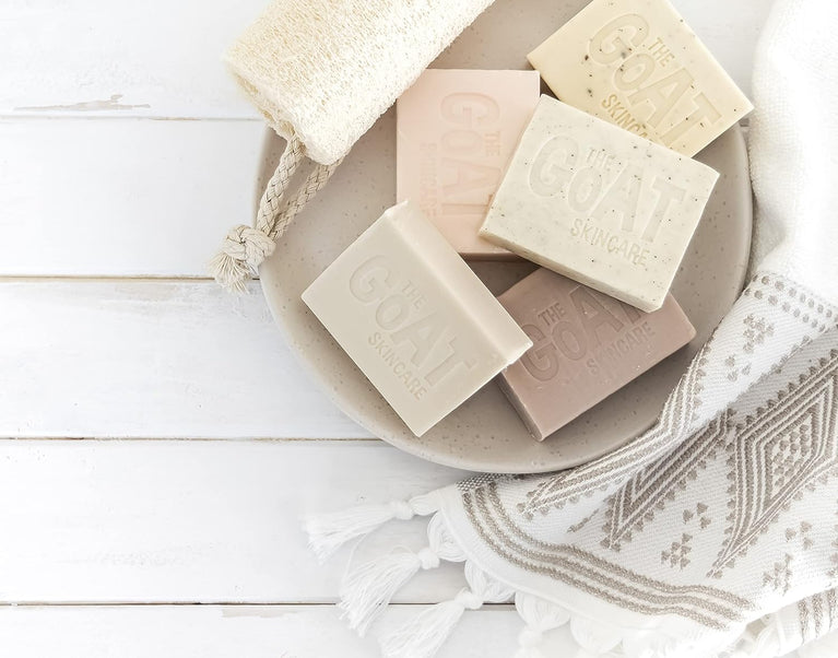 Pure Goat's Milk Soap Bar with Manuka Honey for Dry, Itchy, and Sensitive Skin