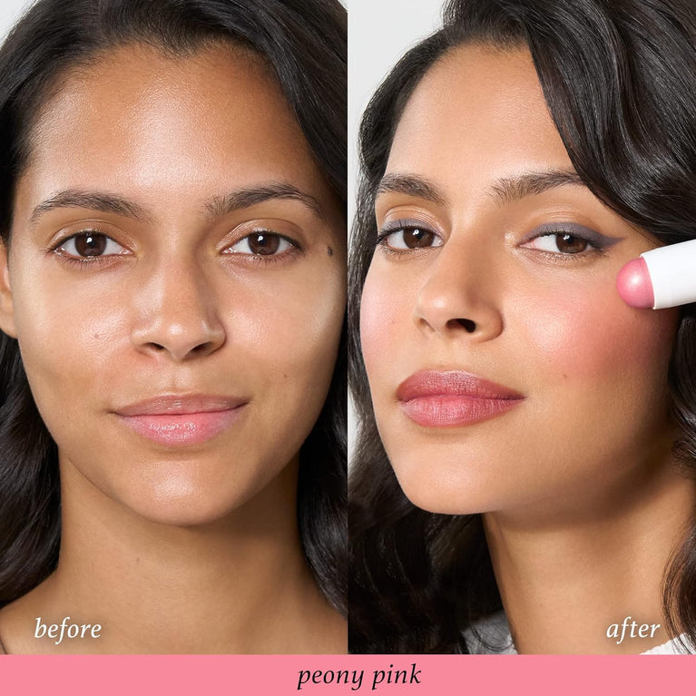 Julep 2-in-1 Blush and Cheek Makeup Stick in Peony Pink - Blendable, Buildable, and Brush-Free