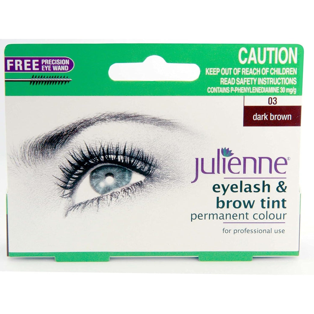 Julienne Dark Brown 03 Eyelash and Eyebrow Long-Lasting Colour Tint - 15ml