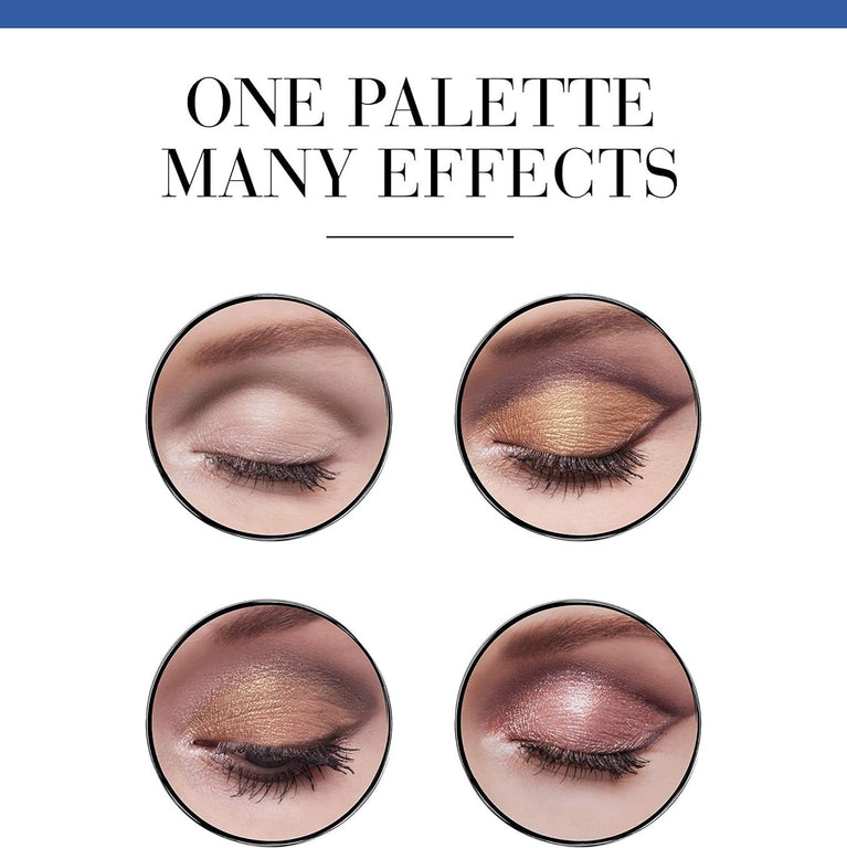 Bourjois Elegant NUDE PALETTE Eyeshadow Trio with Highlighter and Dual-End Applicator, 4.5g