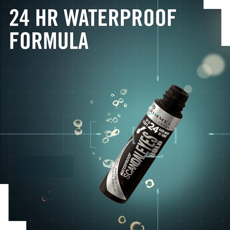 Rimmel London Scandaleyes Waterproof Intense Black Eyeliner with 24 Hour Wear