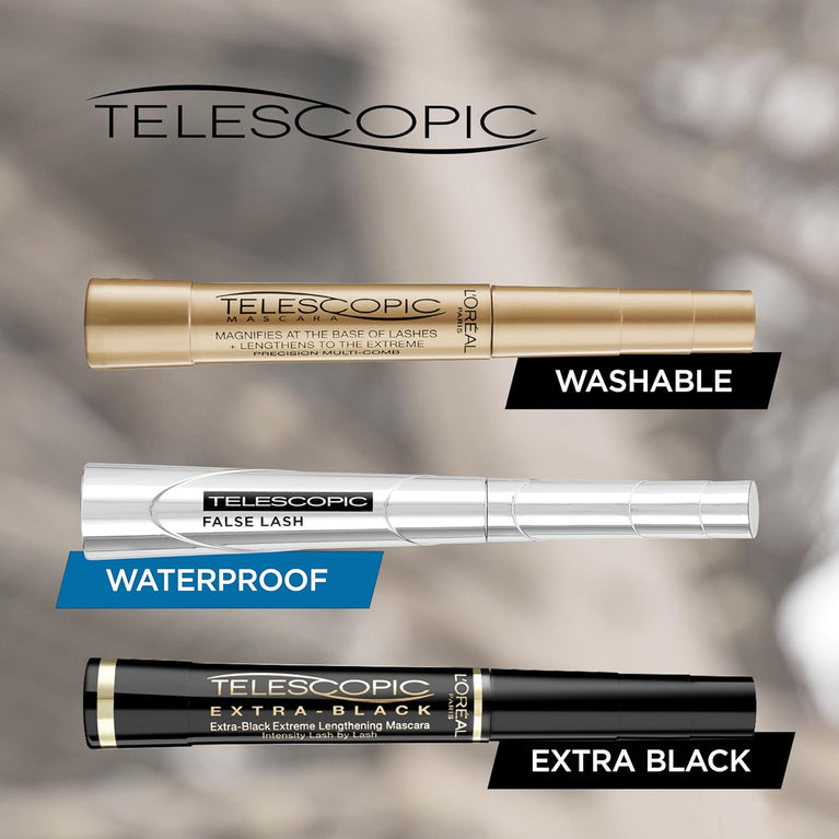 L'Oreal Paris Precision Application Telescopic Mascara in Magnetic Black, 8 ml