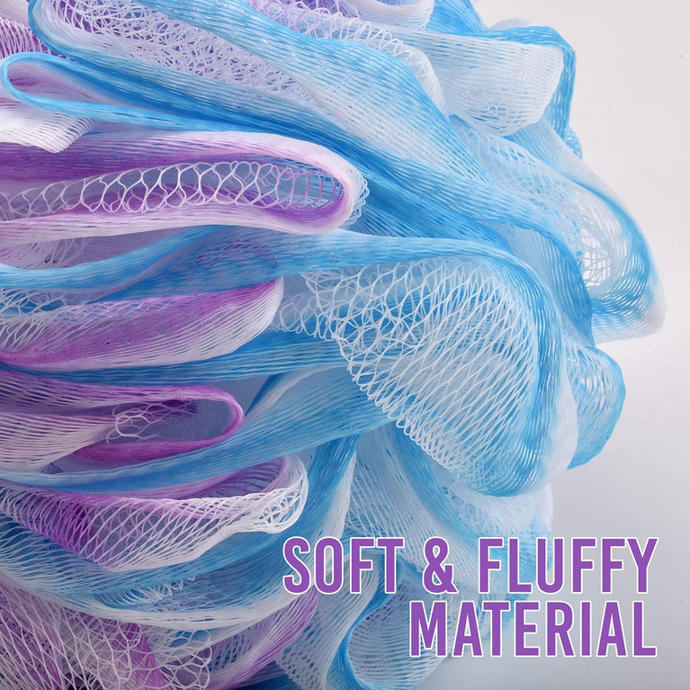 Valby Loofah Exfoliating Bath Sponge Set - Pack of 4 Oceanic Shower Scrubbers