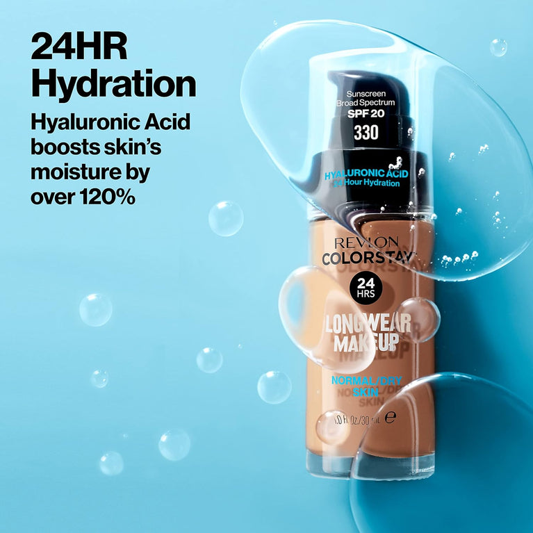Revlon 24-Hour ColorStay Makeup Foundation for Normal/Dry Skin - Ivory, 30 ml