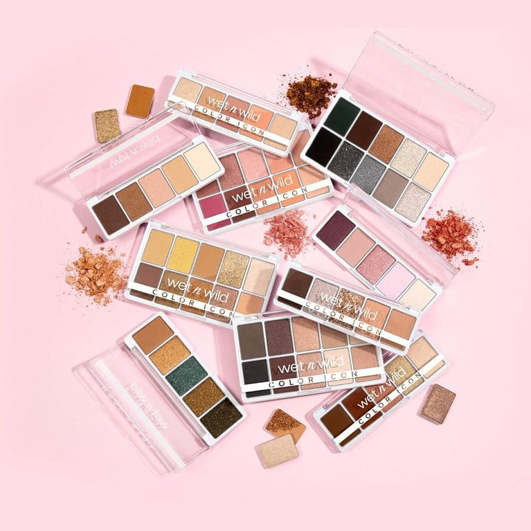 Wet 'n' Wild Color Icon Everyday Glam Eyeshadow Palette - 5 High-Impact, Pigmented Shades, Dermatologically Tested and Animal Cruelty-Free, Walking On Eggshells