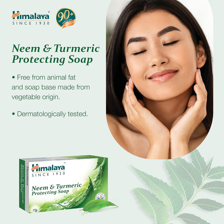 Himalaya HERBALS Protecting Neem & Turmeric Soap (6-Pack)