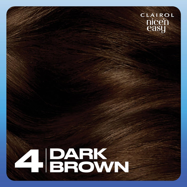 Clairol Nice'n Easy Crème Permanent Hair Dye in Dark Brown - 230g
